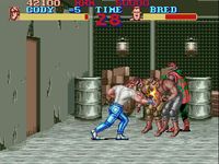 une photo d'Ã©cran de Final Fight sur Nintendo Super Nes